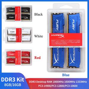 데스크탑 RAM PC3-12800 14900 1.5V DIMM 240 핀 DDR3 PC 메모리 키트, DDR3 메모리, 16GB(2x8GB), 8GB(2x4GB), 1866MHz, 1600MHz, 1333MHz