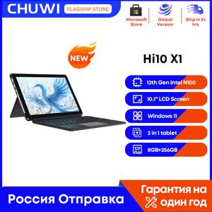 2024 CHUWI 태블릿 노트북, 인텔 N100 UHD 그래픽, 10.1 인치 LCD 화면, 8GB DDR5 256GB SSD 태블릿, 윈도우 11 와이파이 6, Hi10 X1, 2 인 1