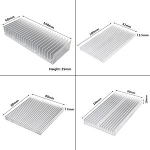 LED 전자 방열 냉각 쿨러용 알루미늄 방열판, 압출 방열판, 150x60x25mm, 특별 할인