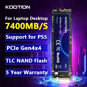 KOOTION X16Plus SSD NVMe M2 내장 솔리드 스테이트 하드 디스크, PCIe 4.0x4 2280 SSD M.2 드라이브, PS5 노트북 PC용, 1TB, 2TB, 512GB