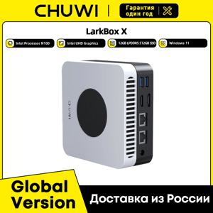 CHUWI LarkBox X 게이밍 미니 PC, 인텔 12 세대 알더 레이크 N100, 12GB LPDDR5, 512GB SSD, 15W, 윈도우 11, 와이파이 6, 블루투스 5.2 미니 PC