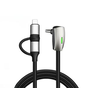 USB C 타입 고속 충전 충전기 케이블, 테슬라 모델 3, 모델 Y, 60W, 라이트닝 폰 충전, 액체 실리콘 업그레이드, 27W