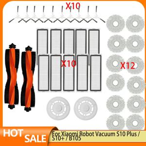 샤오미 로봇 진공 메인 사이드 브러시 헤파 필터 걸레 걸레 천 예비 부품, S10 +, S10 플러스, B105 액세서리
