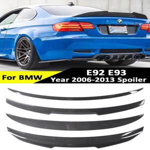 BMW 3 시리즈 E92 E93 2006 -2014 320i 325i 용 광택 블랙 M3 M4 MP PSM 스타일 리어 범퍼 트렁크 윙 테일 키트 루프 스포일러 립