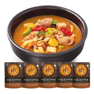 쏘리맘 차돌 된장찌게 600g*5개 세트 엠에스푸드 즉석 요리 캠핑 간단 간편 엄마손맛 간편식 혼밥 음식