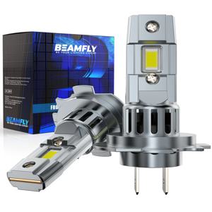 BEAMFLY LED 전구 캔버스 터보 Auxito 조명, 미니 헤드 라이트, H7 LED 자동차 헤드 라이트, CSP 6000K 화이트, 12V, 20000LM