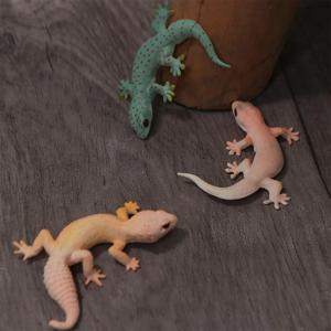 Gecko 장난 소품 시뮬레이션 도마뱀 피규어, 동물 인형 인지 장난감, 도마뱀 액션 모델, 가족 게임, Gecko 입상 장난감