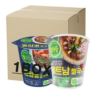 오뚜기 컵누들 베트남 쌀국수 컵면 47g 12개 + 똠양꿍 쌀국수 컵면 44g 12개