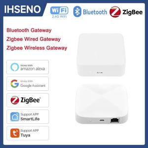 Tuya ZigBee 스마트 게이트웨이 허브, 스마트 라이프 홈 브리지, 블루투스 무선, 유선 멀티 모드 게이트웨이, 알렉사 구글 홈과 연동