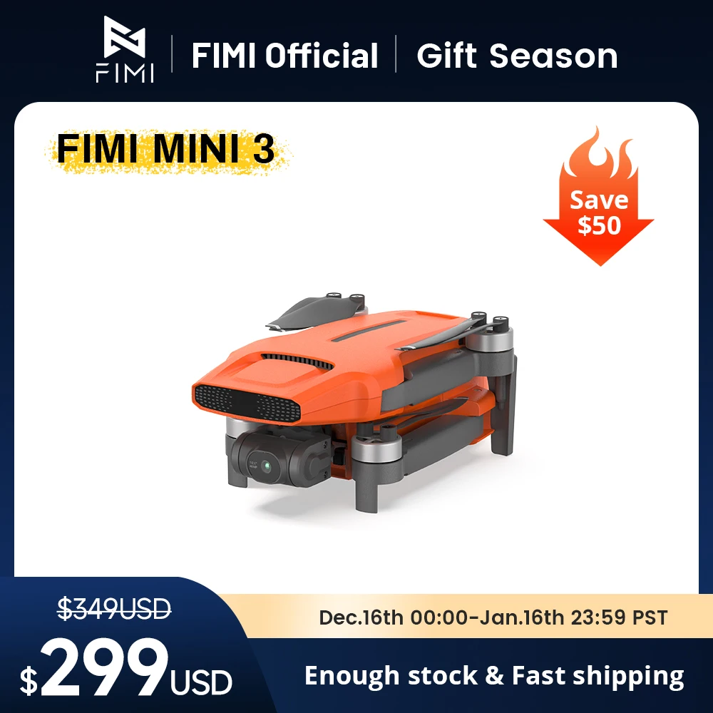 FIMI Mini 3 pro drone  FIMI X8 미니 v2 드론 카메라 장착, 4k 리모컨 헬리콥터, 3 축 짐벌, 249g 헬리콥터 조종, 원격 조종, 미니 x8 프로 드론