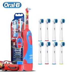 Oral B-아동용 전동 칫솔, 부드러운 브러시, 회전, 깨끗한 칫솔, 부드러운 깨끗한 치아, 방수, 아이 칫솔