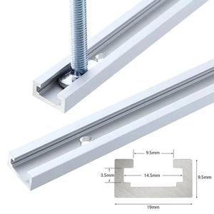 T 트랙 알루미늄 목공 테이블 톱 가이드 레일, T 슬롯 트랙 마이터 게이지 트랙 슬롯 슈트 마이터 바 슬라이더 목공 도구