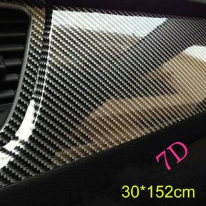 탄소 섬유 비닐 랩 필름 자동차 스티커 7D 탄소 섬유 DIY 비닐 필름 자동 사이드 미러 보호 테이프 필름 자동차 액세서리