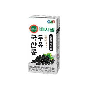 베지밀 국산콩 검은콩 고칼슘 두유 190mlx64팩