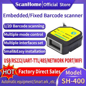 임베디드 바코드 스캐너 바코드 리더, 코드 리더, 고정 마운트 코드 엔진 모듈, USB 1D 2D QR PDF417Code ScanSH-400