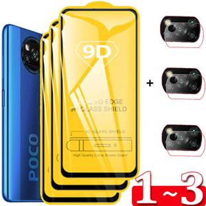 1 ~ 3 포코폰x3 강화유리 Poco F6 X6 X5 X3 X4 F5 Pro 5G 카메라 보호 필름 Poco M4 Pro 스크린 보호기 Poko F5 Pro Glass Xiaomi Poco X3 NFC 유리 Xiaomi Poco X3 Pro Glass Poco X4 F4 GT M6 M5 M5S