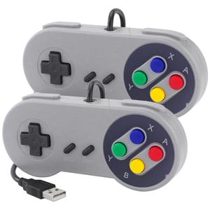 USB 게임 패드 레트로 게임 조이스틱 유선 컨트롤러 2 개, 리눅스 SNES 게임 PC NESPi RetroPie Windows 라즈베리 파이 4B 3B + 3B