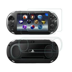 강화 유리 전면 + 후면 화면 보호기 커버 소니 플레이 스테이션 Psvita PS Vita PSV 2000 슬림을위한 보호 필름 가드