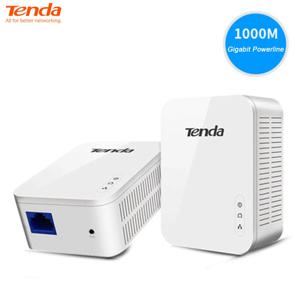 Tenda 기가비트 전력선 어댑터, UHD 스트리밍 파트너, P3 이더넷 PLC 플러그 앤 플레이, PH3 AV1000, 1 포트, 1 팩 키트