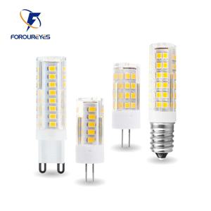 220V G4 G9 LED 전구 4W 5W 7W E14 램프 옥수수 빛 세라믹 2835 Smd 33/51/75leds 고휘도 스포트라이트 샹들리에 조명