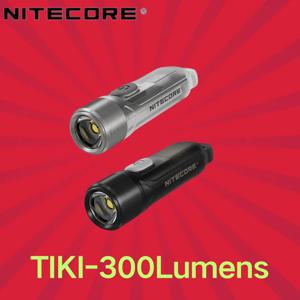 NITECORE TIKI TIKILE 300 루멘 미니 키체인 라이트 트리플 광원, USB 충전식 휴대용 조명, 야외용 UV 라이트