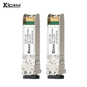 10G SFP + LC 심플 렉스 모듈 1270/1310nm 단일 모듈 광섬유 SFP 모듈 Cisco/Mikrotik/Huawei 스위치가있는 20km 완전 호환