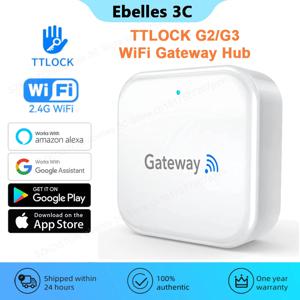 TTLOCK 앱 G2/G3 와이파이 게이트웨이 허브 스마트 도어락, 블루투스-와이파이 변환기, 스마트 홈 브리지 음성, 알렉사 구글용