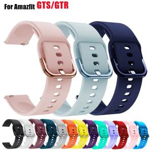 Amazfit GTS/2/2e/3/4 GTS2 미니/GTR 4/3/Pro/47mm/GTR2/2e/스트라토스 2/3용 20mm/22mm 밴드 실리콘 팔찌 Amazfit bip 시계 스트랩