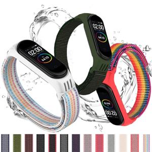 샤오미 mi 밴드 2 3 4 5 스트랩 팔찌 스마트 워치 스트랩 스포츠 루프 팔찌 Xiaomi mi band 3 2 3 4 5 band