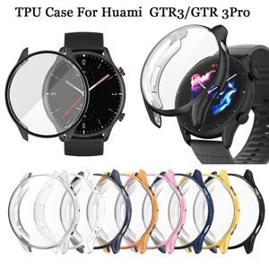 Huami Amazfit GTR 3/GTR 3 프로용 전체 커버 소프트 TPU 케이스, Amazfit GTR 3/GTR 3 프로용 커버, 범퍼 화면 보호 케이스