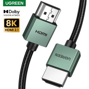 UGREEN HDMI 호환 케이블, TV 샤오미 박스 스플리터 스위처용 비디오 케이블, 3D HDCP 컴퓨터 노트북 디스플레이 코드, 8K, 60Hz