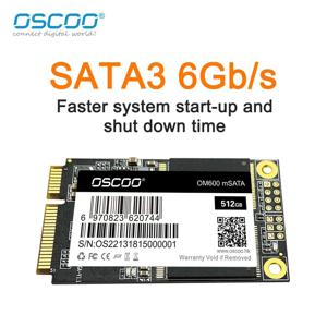 데스크탑 노트북용 mSATA SSD, SATA 내장 솔리드 스테이트 하드 드라이브, 3D NAND SSD, 128GB, 256GB, 512GB, 1TB, 6Gbps