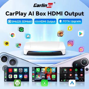 CarlinKit HDMI 무선 카플레이 AI 박스, 안드로이드 13 카플레이, 안드로이드 자동 TV 비디오 박스, 퀄컴 SDM660, 8 코어 분할 화면, 2024 신제품