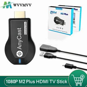 HDMI 호환 TV 스틱 와이파이 디스플레이 TV 동글 리시버, 애니캐스트 DLNA 공유 화면, IOS 안드로이드 미라캐스트 에어플레이용, 1080P M2 플러스