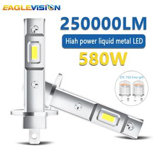 EAGLEVISION H1 LED 조명, 슈퍼 브라이트 자동차 헤드라이트 안개등 플러그 앤 플레이 6500K, 고출력 프론트 랜턴, 12V, 24V, 1:1 사이즈