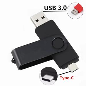 TYPE-C 휴대 전화용 고속 펜 드라이브, USB 3.0 플래시 드라이브, 128GB 키 체인, 64GB