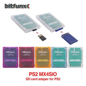 Bitfunx PS2 플레이스테이션 2 게임 콘솔용 게임 리더, MX4SIO SIO2SD SD SD/TF 카드 어댑터