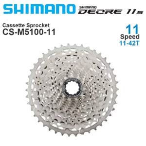 시마노 데오레 CS M5100 11 스피드 카세트 스프로케 프리휠 산악 자전거 MTB CS-M5100 11-51T 11 S 42T 자전거 11V