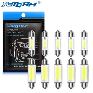 자동차 인테리어 조명 돔 독서 번호판 램프, C5W C10W LED 전구 캔버스, 31mm, 36mm, 39mm, 41mm, 12V 자동 흰색, 10 개