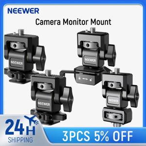 NEEWER DSLR 카메라 클램프 조절식 모니터 마운트, 콜드 슈 포함, 트위스트 방지 1/4 인치 나사, 모니터 플래시 라이트 DIY 부착