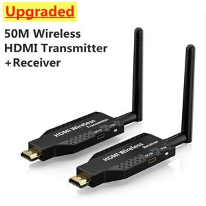 무선 와이파이 HDMI 익스텐더 비디오 송신기 및 리시버 어댑터, 1080P 화면 공유 스위치, PS4 노트북 TV 모니터용, 50M