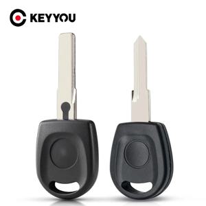 KEYYOU 폭스바겐 트랜스폰더용 키 쉘 케이스, 자동차 키 블랭크, 폭스바겐 파사트 B5 보이티지 골프 제타 폴로 보라 스코다 시트용