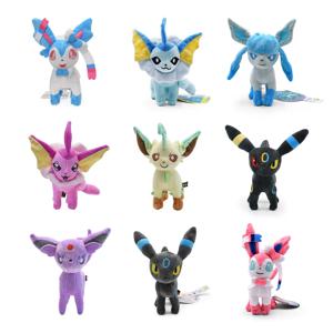 Leafeon Vaporeon Glaceon Sylveon Espeon 우산 Vaporeon Sylveon 봉제 장난감 게임, 소장용 선물, 부드러운 봉제 인형