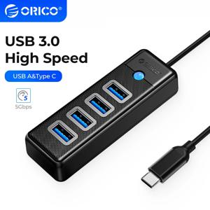 ORICO 고속 OTG 어댑터, 멀티 C타입 분배기, 4 포트 USB 3.0 허브, PC 컴퓨터 액세서리, 맥북 프로용, 5Gbps