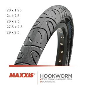 MAXXIS 후크웜 자전거 타이어, BMX 와이어 비드 클린처 타이어, 스트리트 파크 버트 플랫랜드용, 26x2.5, 20 인치, 24, 26 27.5, 29 사이즈