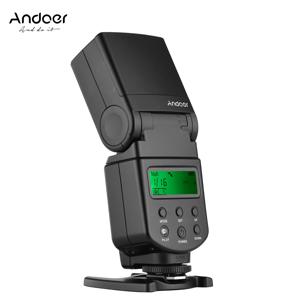 Andoer 플래시 스피드라이트 GN40 조절식 LED 필 라이트, 카메라 플래시, 브래킷 교체 포함, 캐논 니콘 DSLR 카메라용