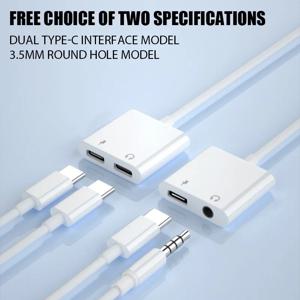 C타입-3.5mm 잭 AUX 어댑터, USB-C 3 5 디지털 오디오 케이블, 이어폰 헤드폰 OTG, 삼성용 높은 디코딩 속도 커넥터