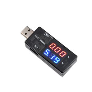 듀얼 디지털 USB 전류 전압 충전 테스터, 배터리 전압계 전류계 충전기, 모바일 전원 충전, 3-9V 0-5A