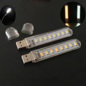 미니 휴대용 LED USB 책 조명, DC5V 울트라 브라이트, 독서용 램프, 3, 8, 24LED 조명, PC, 보조배터리 노트북, 노트북용, 2 개