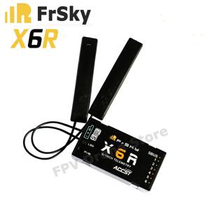 FrSky Taranis X9D 점퍼 T16 T18 라디오마스터 TX16S RC 드론용 스마트 포트 데이터 리턴, X6R 2.4G 16CH SBUS 리시버 PCB 안테나